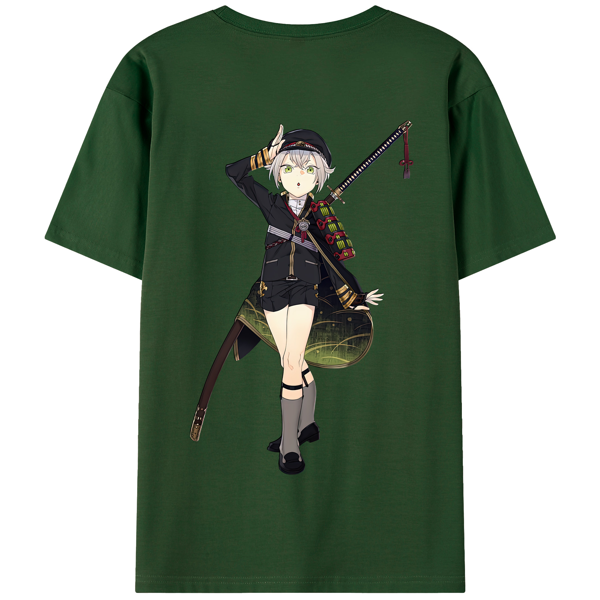 （画像用） 刀剣乱舞 Touken Ranbu 綿100％半袖Tシャツ（背面プリント）